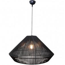 Φωτιστικό Κρεμαστό Μονόφωτο Φ60cm E27 230V Μαύρο 4057-A